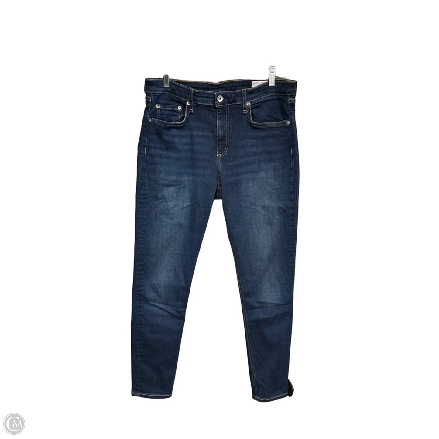Jeans Skinny By Rag And Bone In Blue Denim, Size: 12