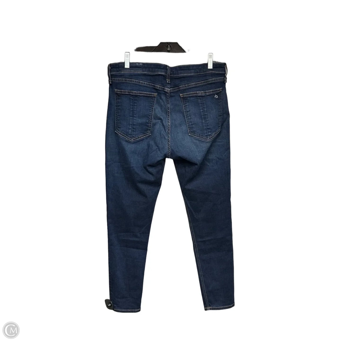 Jeans Skinny By Rag And Bone In Blue Denim, Size: 12