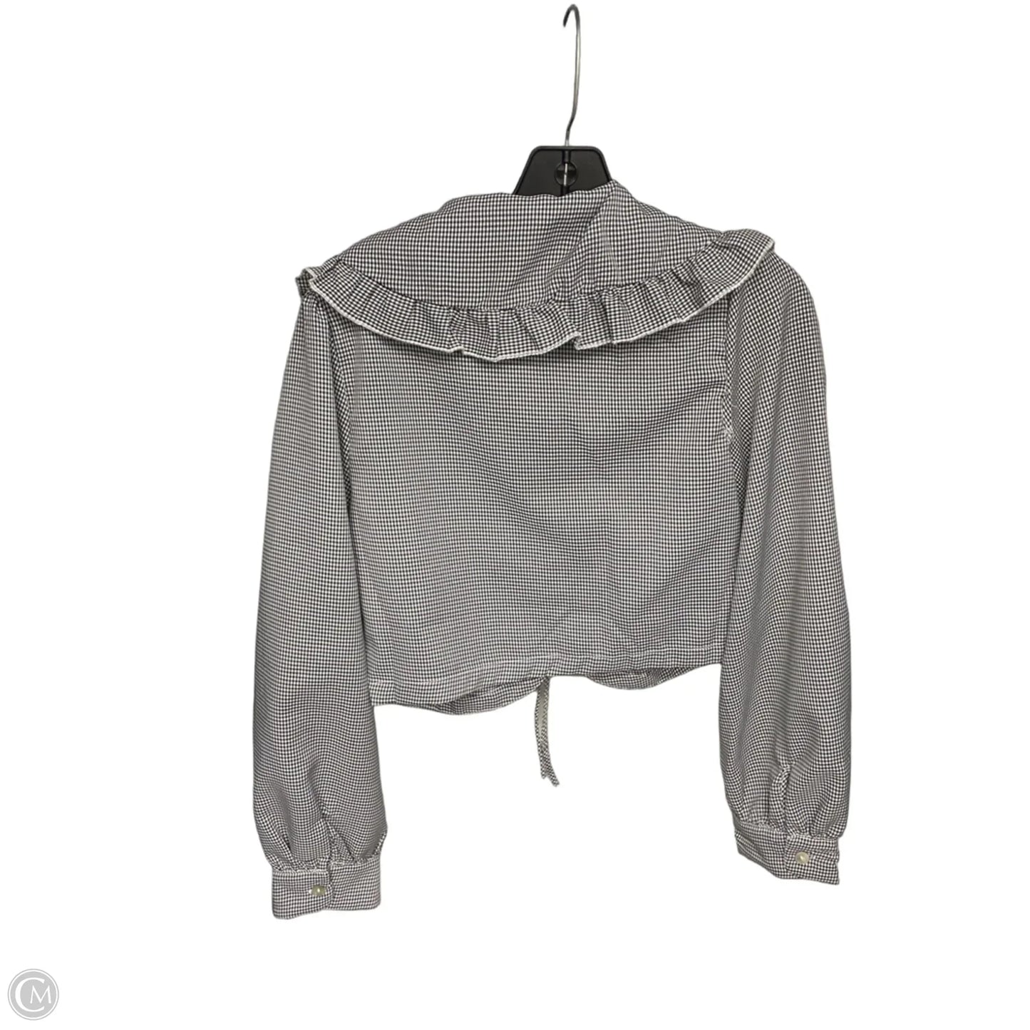 Top Long Sleeve By Hyfve In Black & White, Size: M