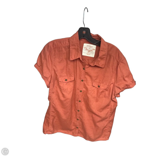 Top Short Sleeve By Sonoma In Orange, Size: Xl