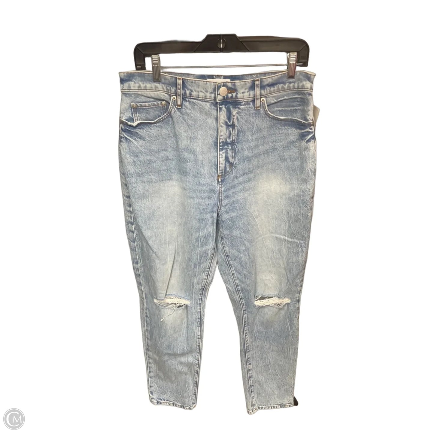 Jeans Boyfriend By Loft In Blue Denim, Size: 8