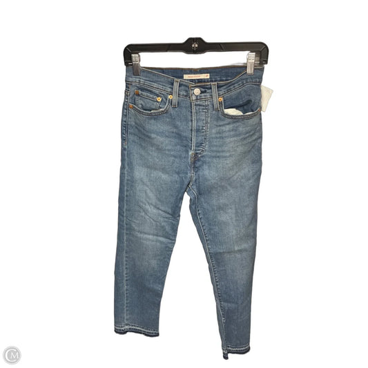 Jeans Straight By Levis In Blue Denim, Size: 4