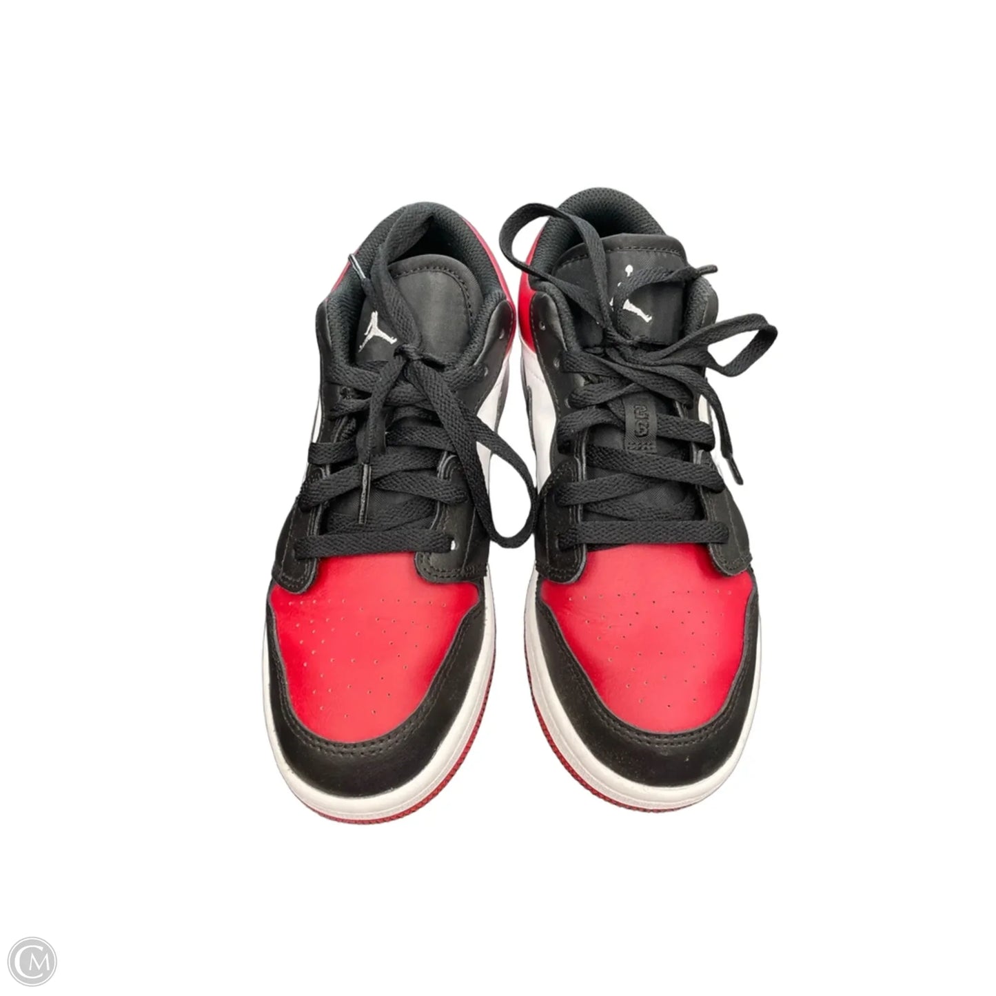 Shoes Luxury Designer By Jordan In Black & Red, Size: 6