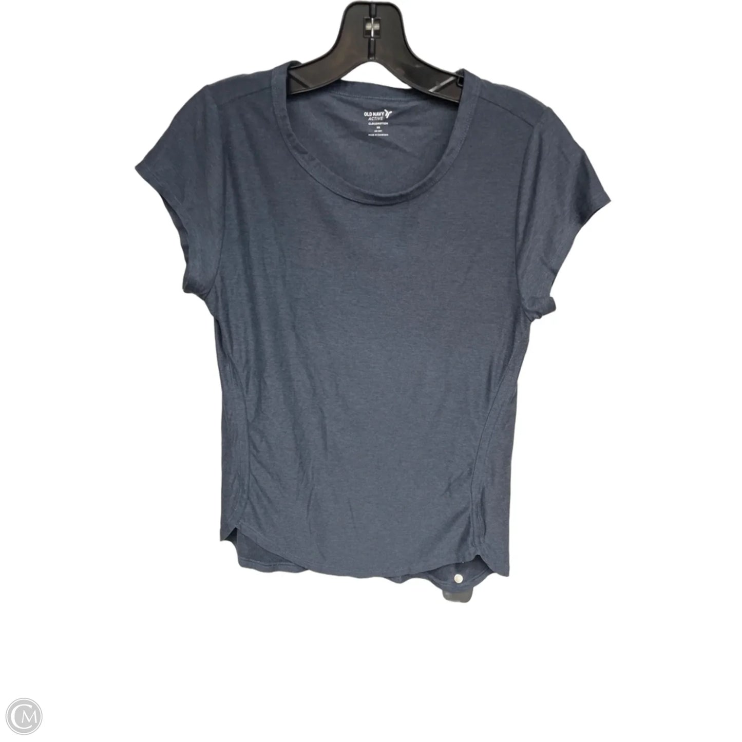Athletic Top Short Sleeve By Old Navy In Grey, Size: Xs