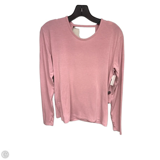 Athletic Top Long Sleeve Crewneck By All In Motion In Pink, Size: M