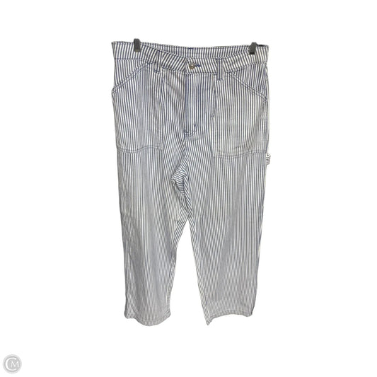Jeans Wide Leg By Divided In Blue & White, Size: 10