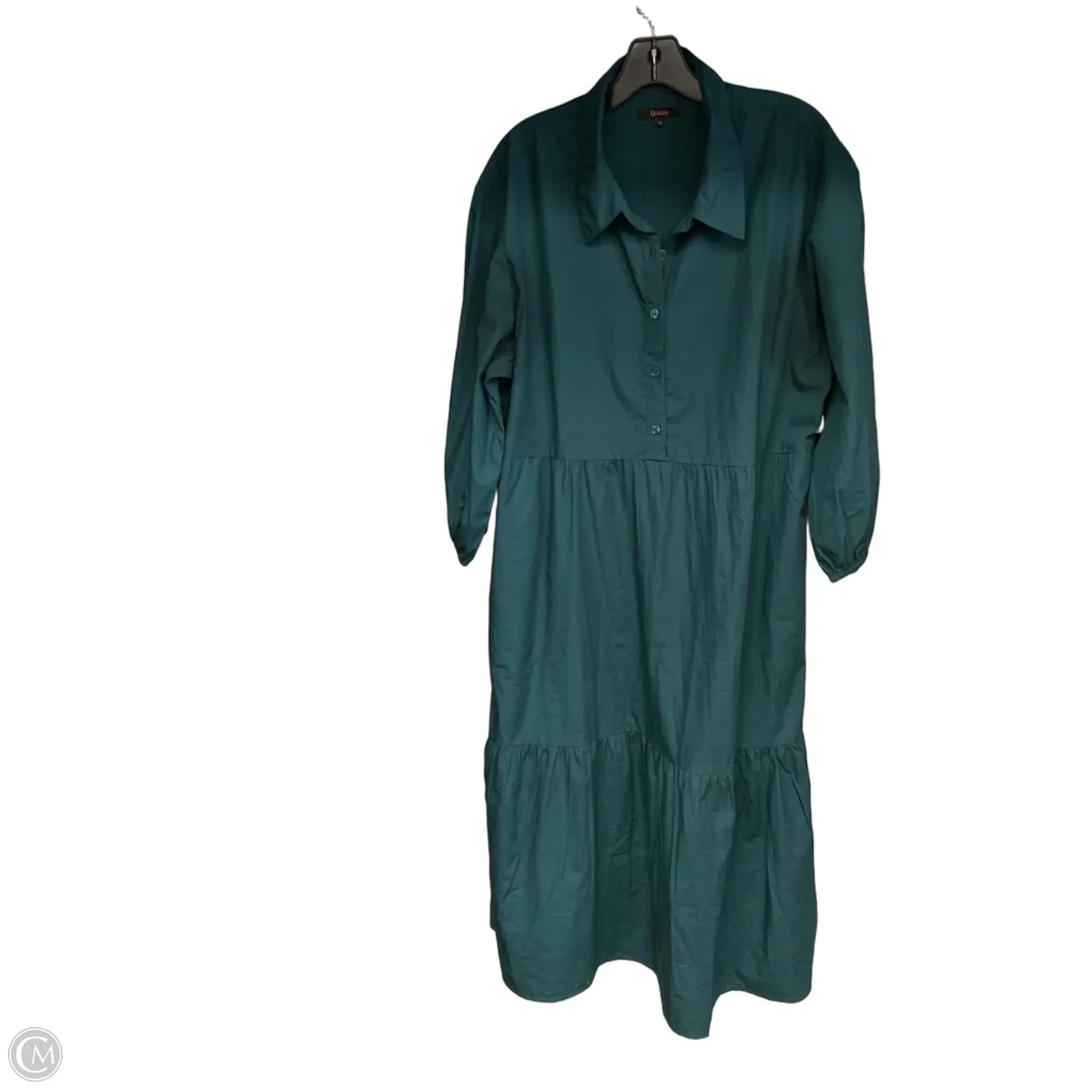 Dress Casual Maxi By Quince In Teal, Size: Xl