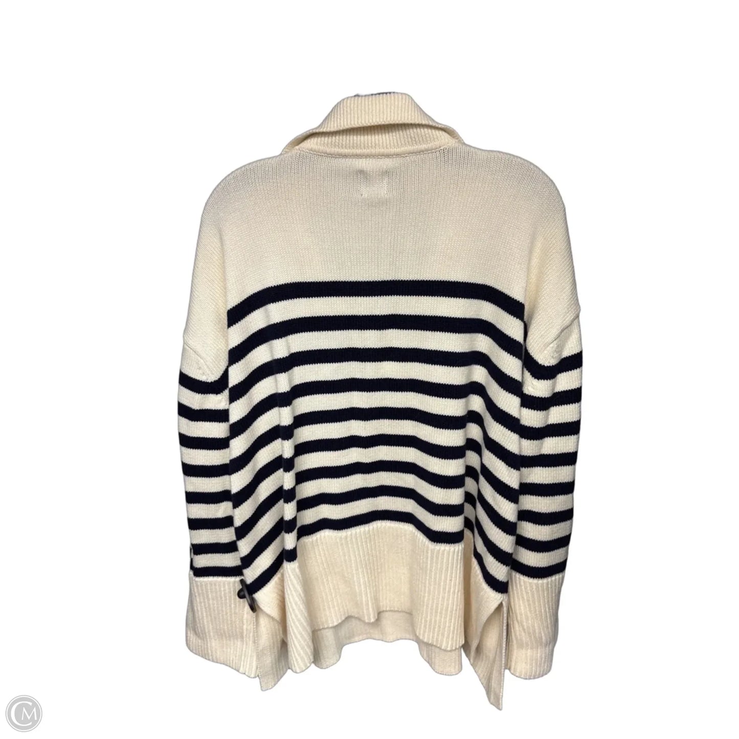 Sweater By Gap In Blue & Cream, Size: Xl