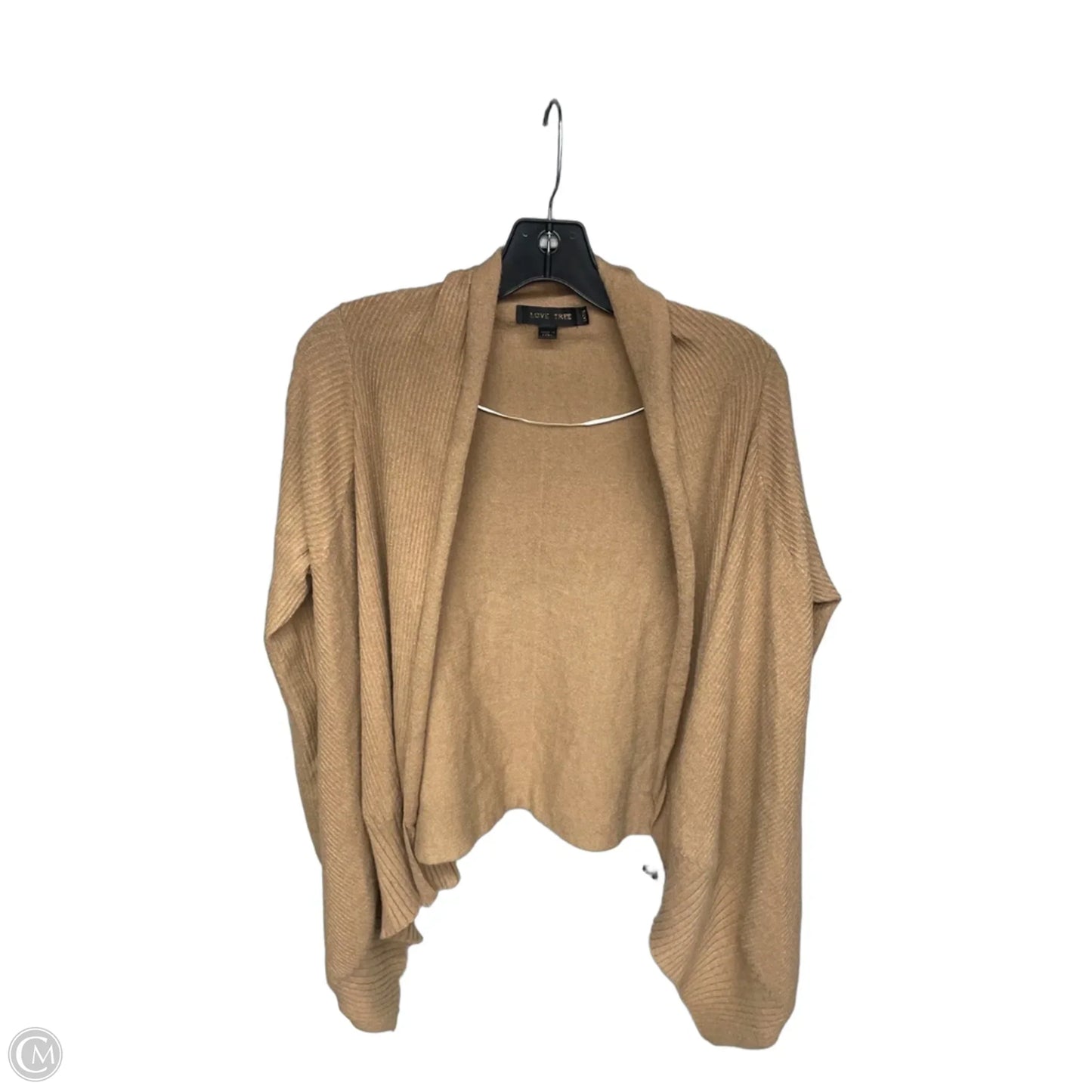 Cardigan By Love Tree In Tan, Size: L