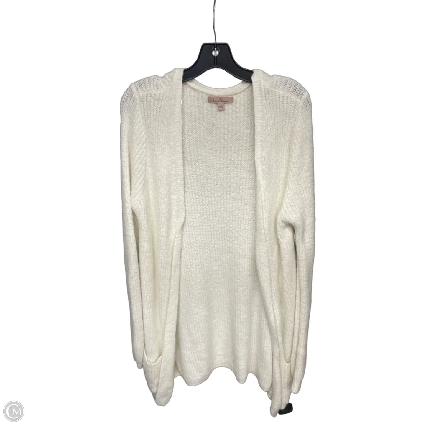 Cardigan By Love Tree In White, Size: L