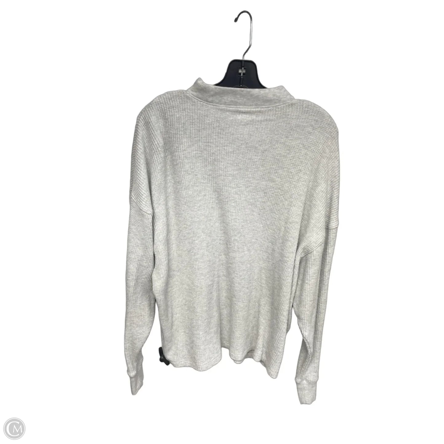 Top Long Sleeve By Abercrombie And Fitch In Grey, Size: S