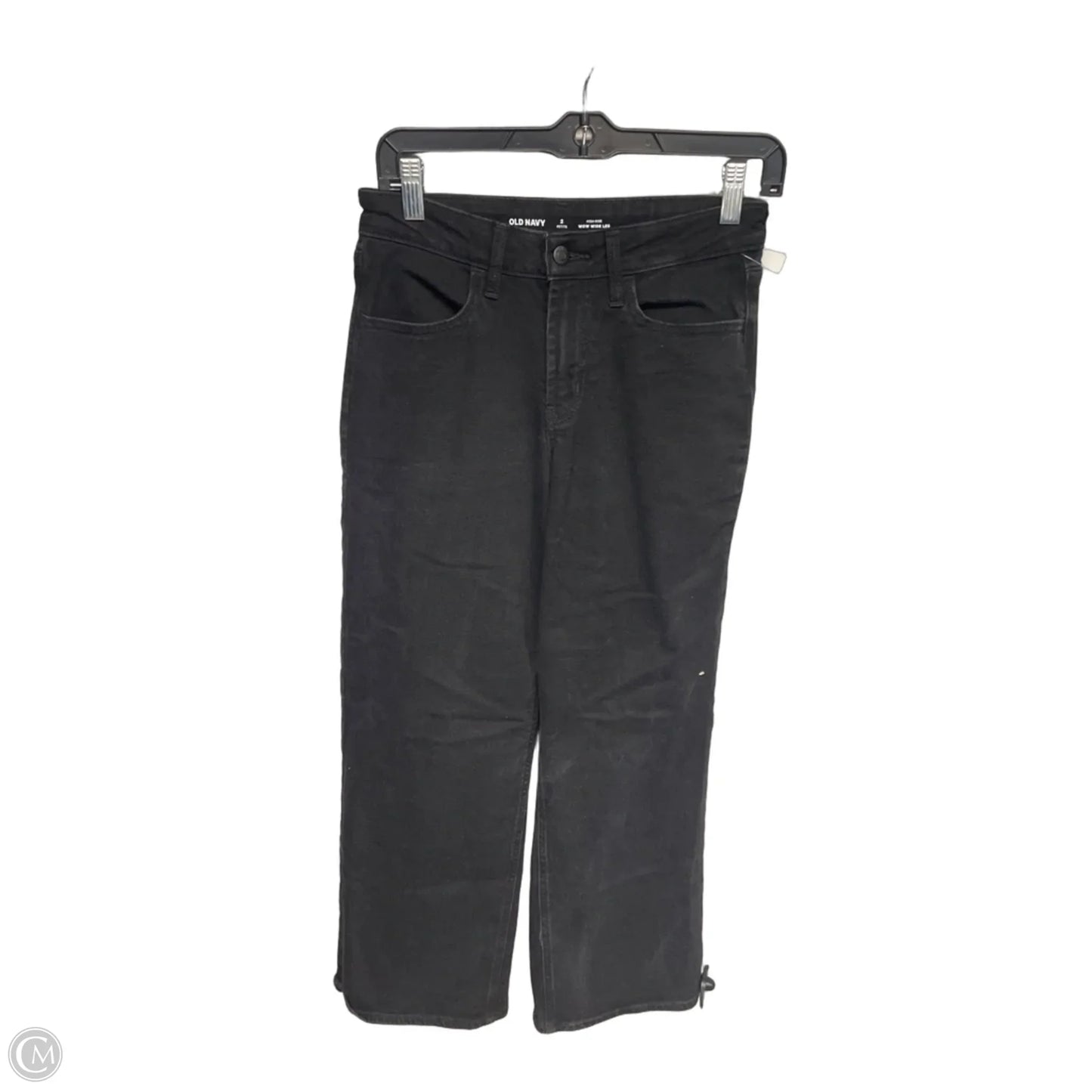 Jeans Wide Leg By Old Navy In Black, Size: 2p
