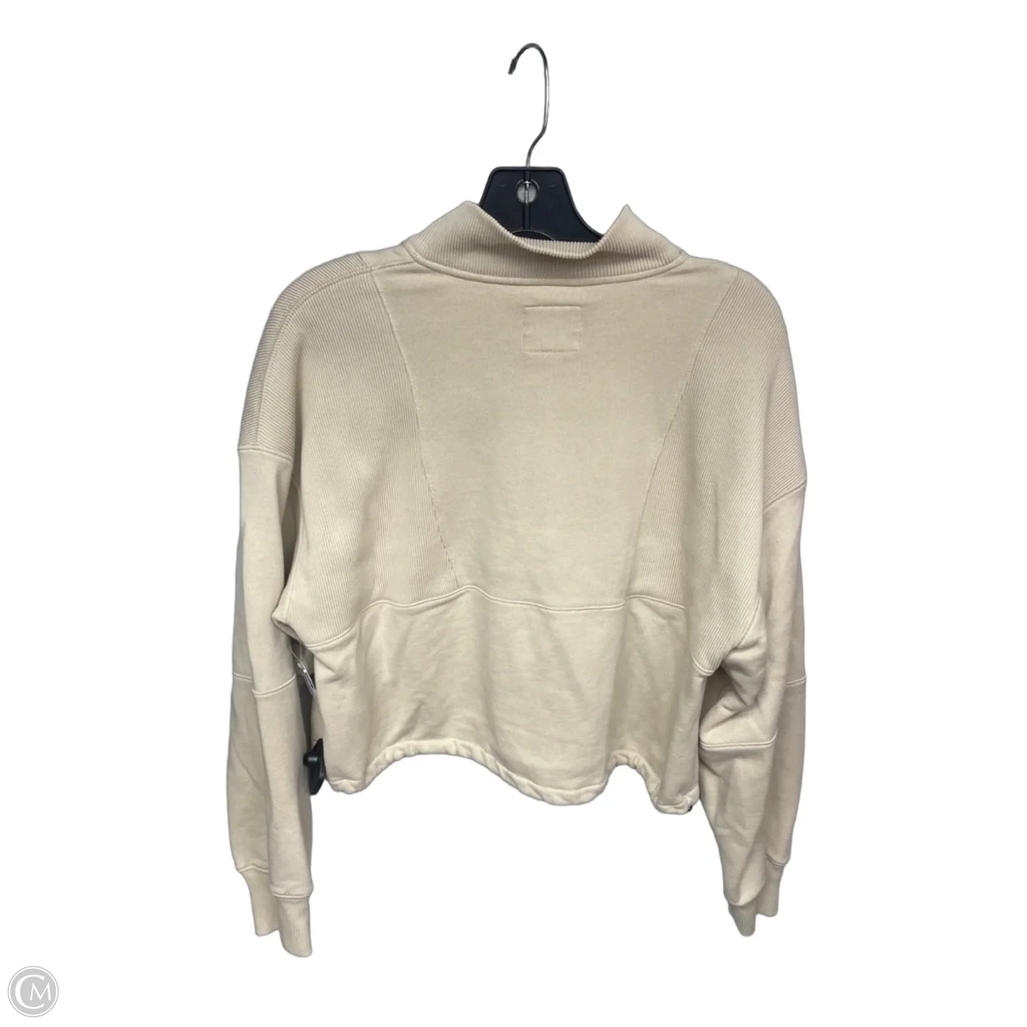 Sweatshirt Collar By Abercrombie And Fitch In Beige, Size: M