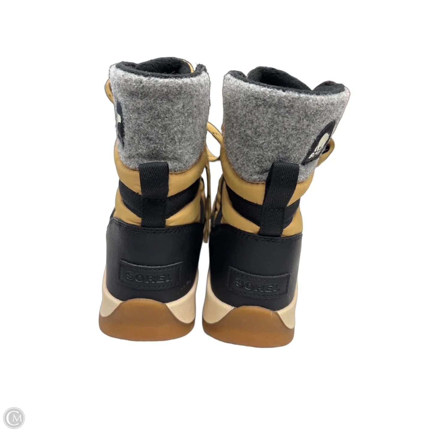 Boots Snow By Sorel In Black & Tan, Size: 7