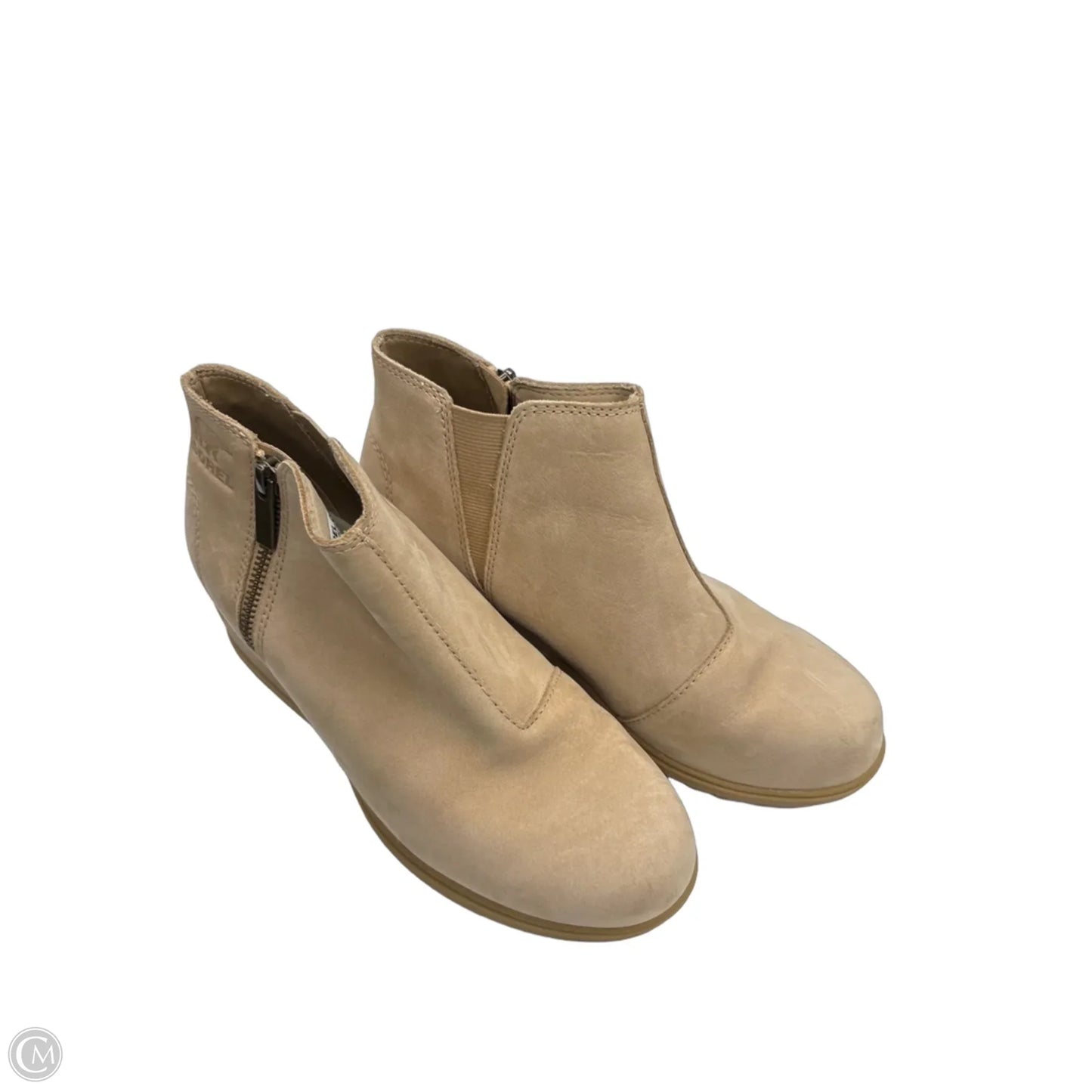 Shoes Heels Wedge By Sorel In Beige, Size: 7.5