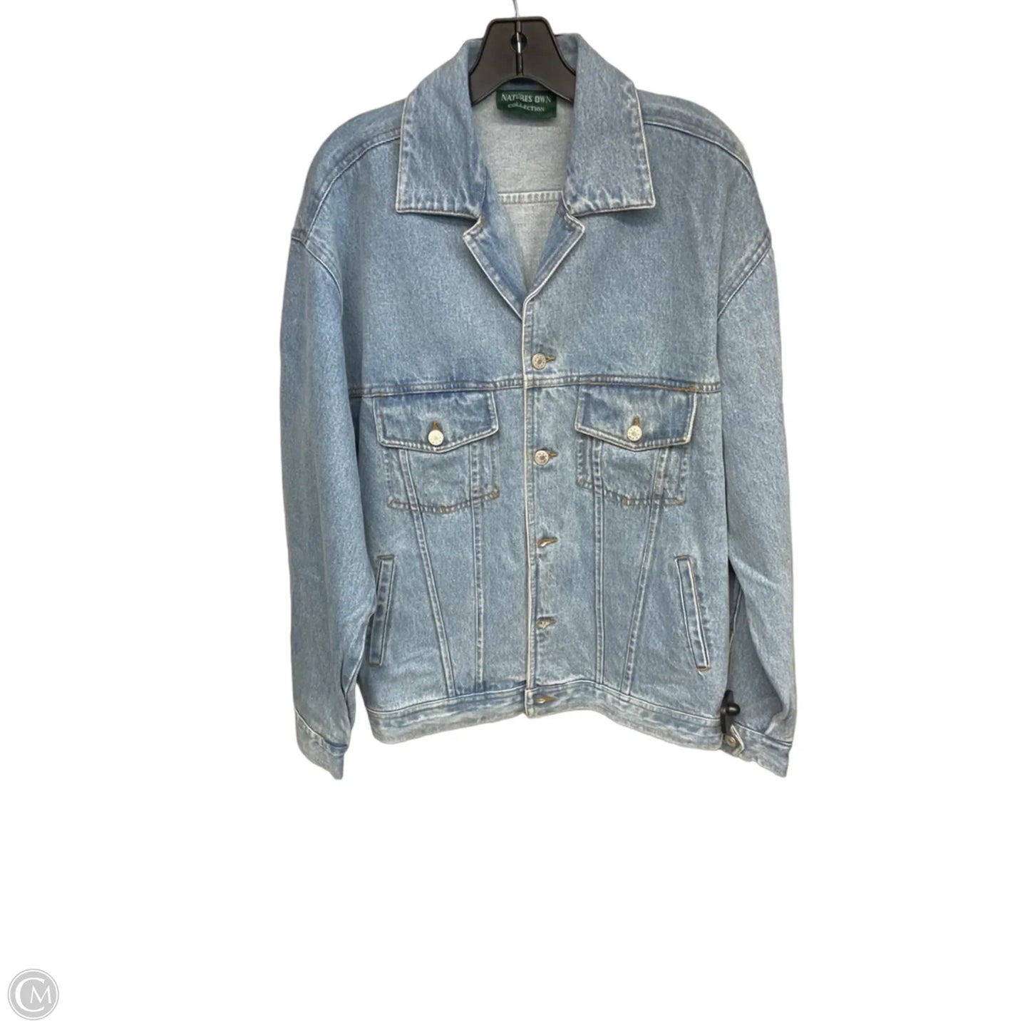 Jacket Denim By Clothes Mentor In Blue Denim, Size: M