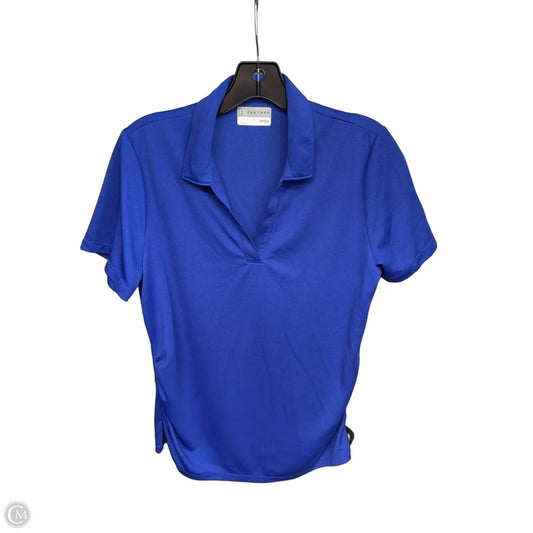 Athletic Top Short Sleeve By Pga Tour In Blue, Size: L