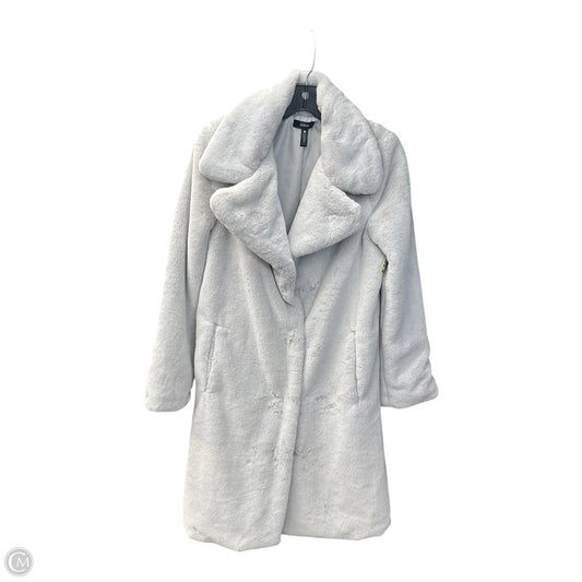 Jacket Faux Fur & Sherpa By Aqua In Grey, Size: Xs
