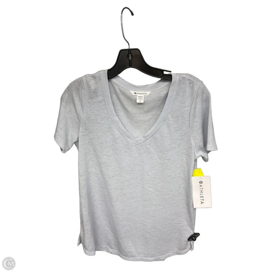 Athletic Top Short Sleeve By Athleta In Blue, Size: S