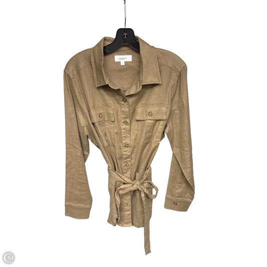 Top Long Sleeve By Level 99 In Brown, Size: L