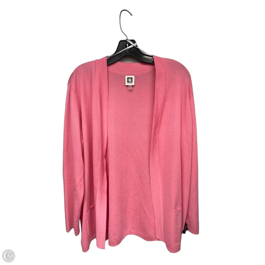 Cardigan By Anne Klein In Copper, Size: Xl
