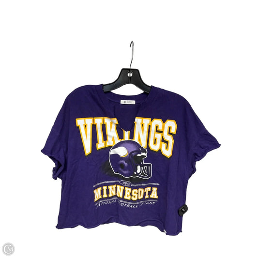 Athletic Top Short Sleeve By 47 In Purple, Size: L