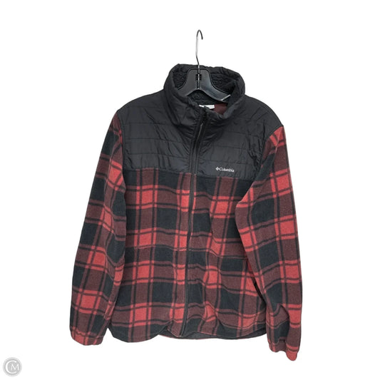 Jacket Faux Fur & Sherpa By Columbia In Black & Red, Size: Xl
