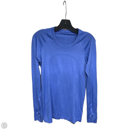 Athletic Top Long Sleeve Crewneck By Lululemon In Blue, Size: 8