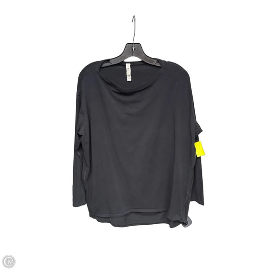 Athletic Top Long Sleeve Crewneck By Lululemon In Black, Size: 10