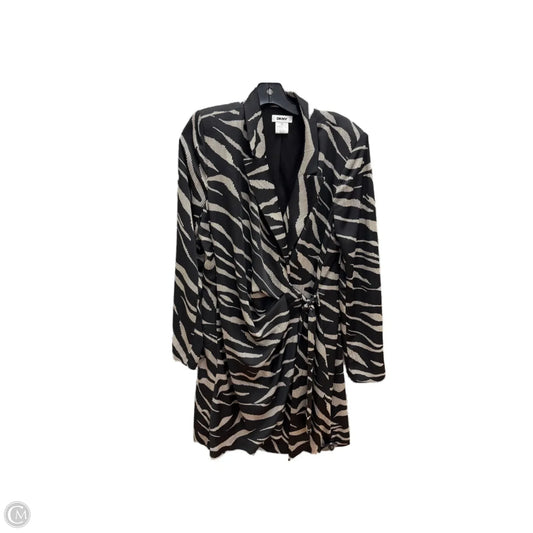 Dress Party Short By Dkny In Black & Cream, Size: 14
