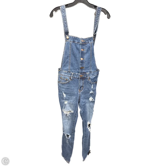 Overalls By Clothes Mentor In Blue Denim, Size: S