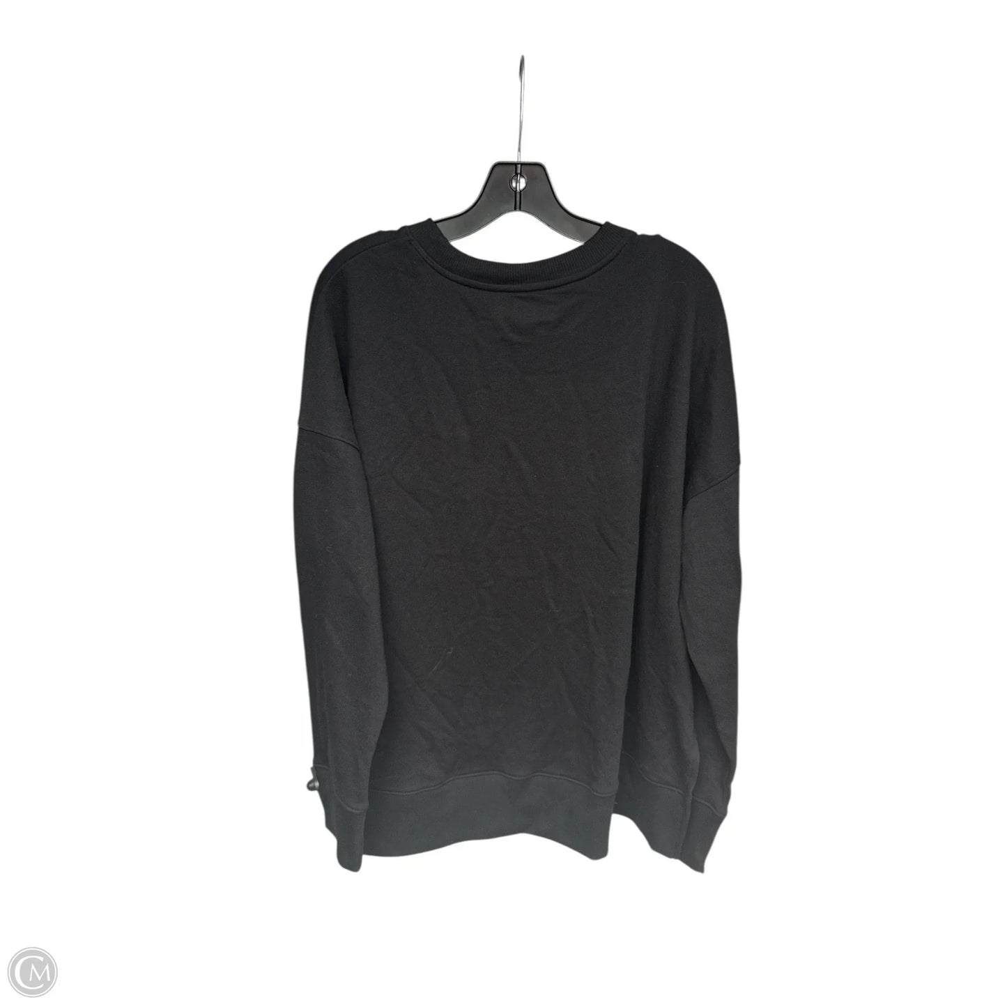 Sweatshirt Crewneck By Time And Tru In Black, Size: L
