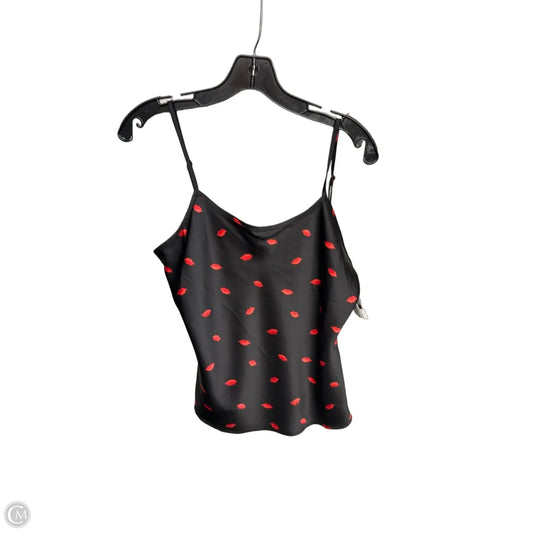 Top Sleeveless By A New Day In Black & Red, Size: S