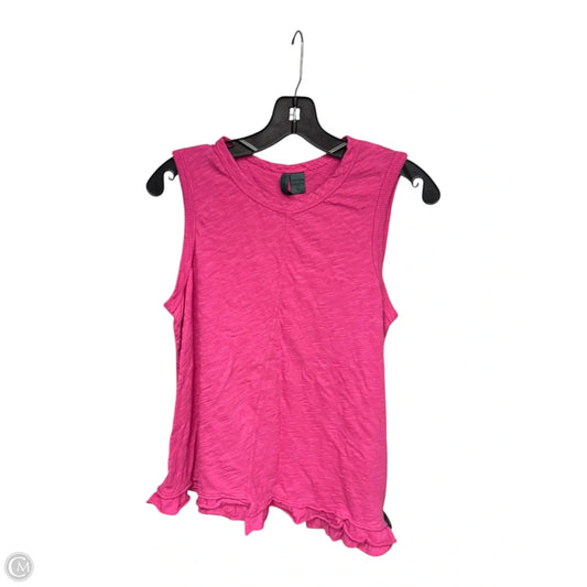 Top Sleeveless By Left Of Center In Pink, Size: M