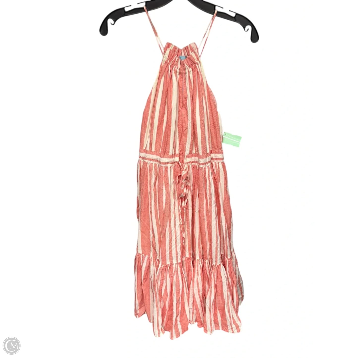 Dress Casual Short By Eva Franco In Red & White, Size: M