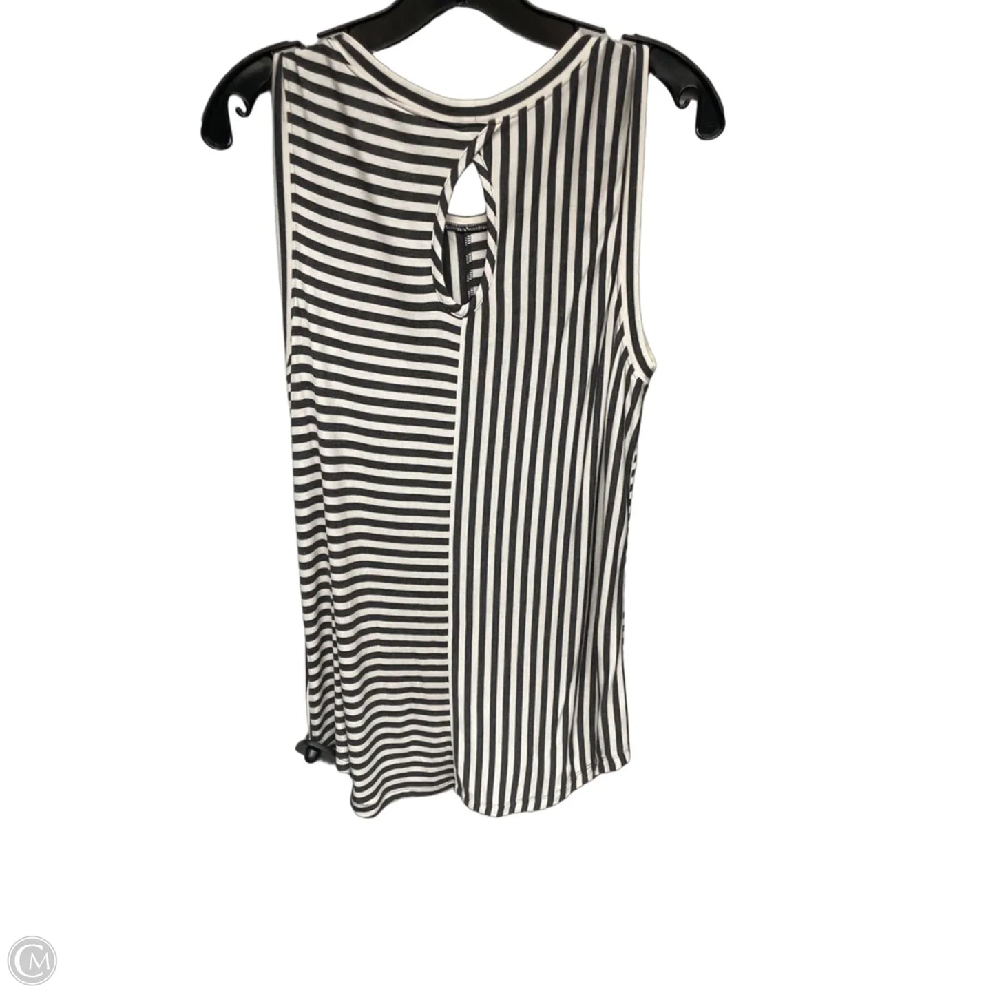 Top Sleeveless By Cabi In Striped Pattern, Size: S