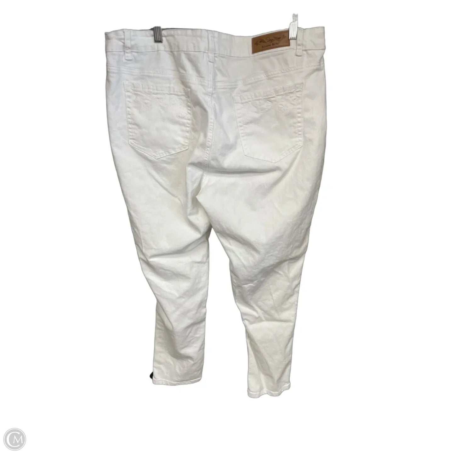 Jeans Straight By Suzanne Betro In White, Size: 20