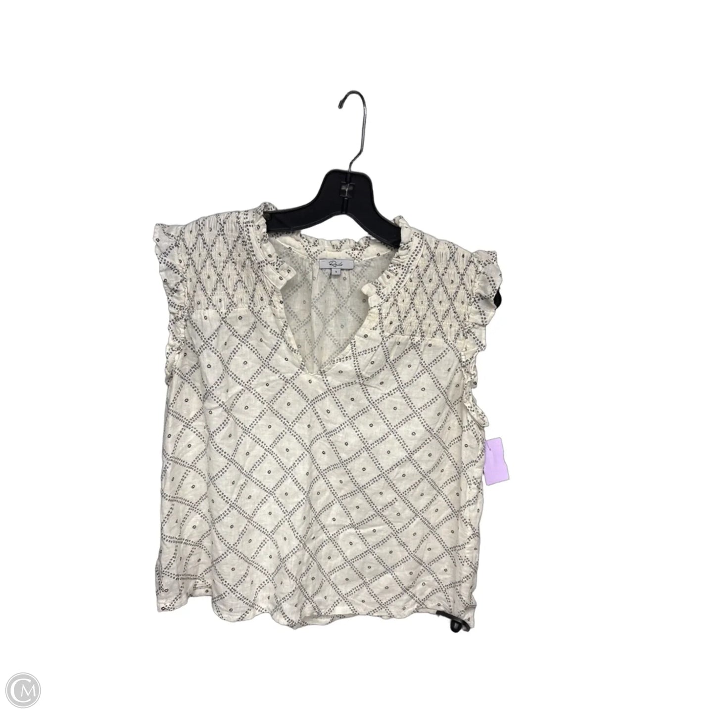 Top Sleeveless By Rails In White, Size: S