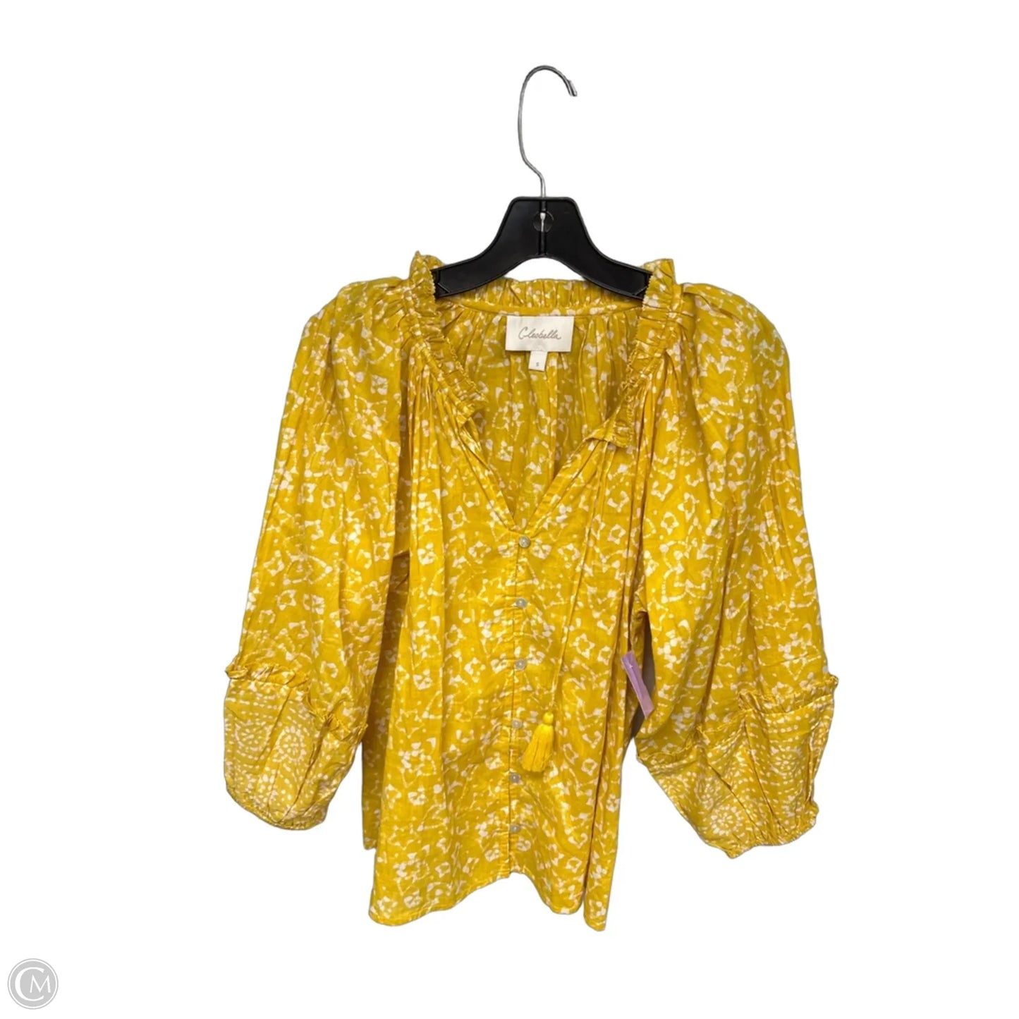 Top Long Sleeve By Cleobella In Yellow, Size: S