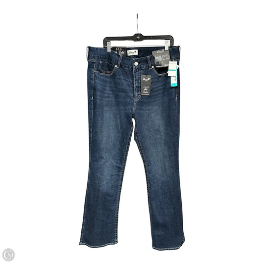 Jeans Boot Cut By Seven 7 In Blue Denim, Size: 16