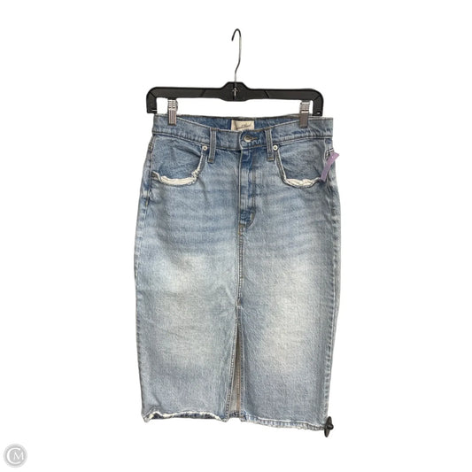 Skirt Maxi By Universal Thread In Blue Denim, Size: 8