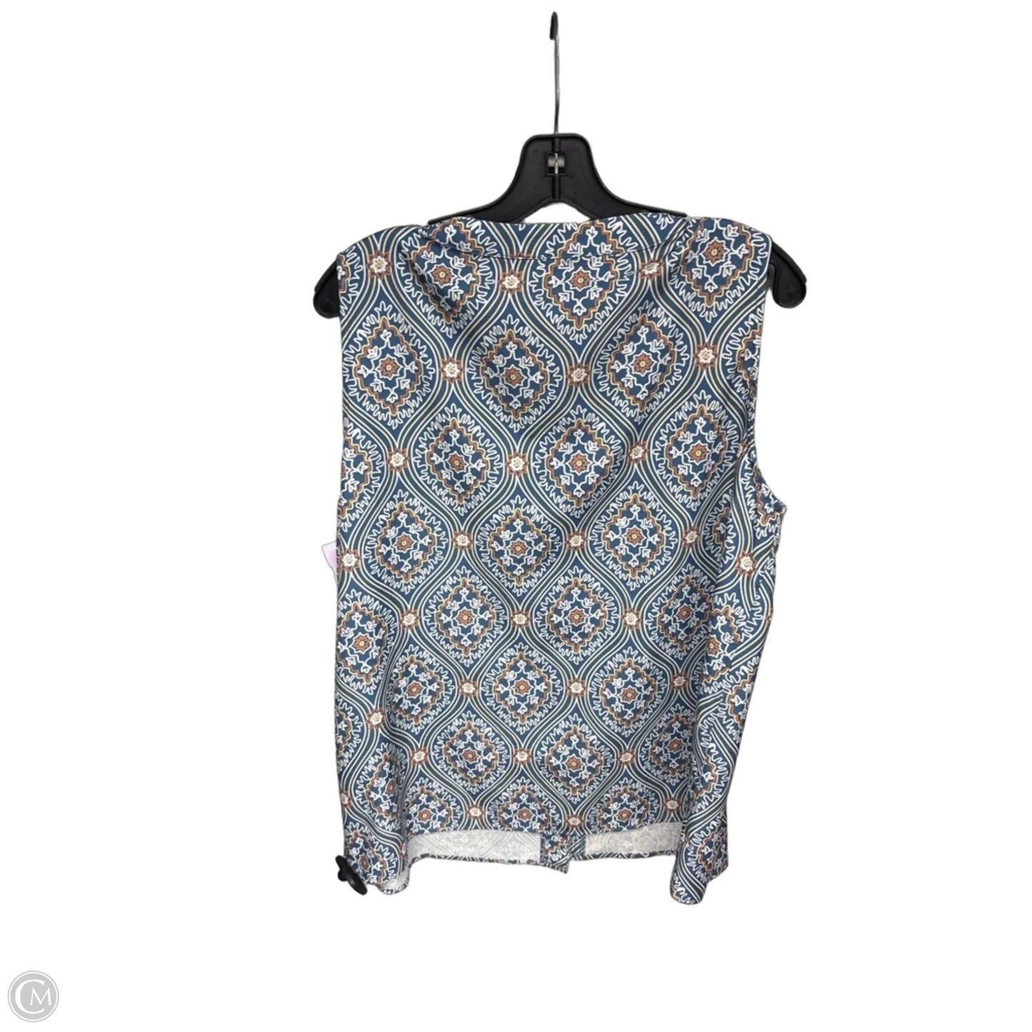Top Sleeveless By Noracora In Blue & Yellow, Size: Xl