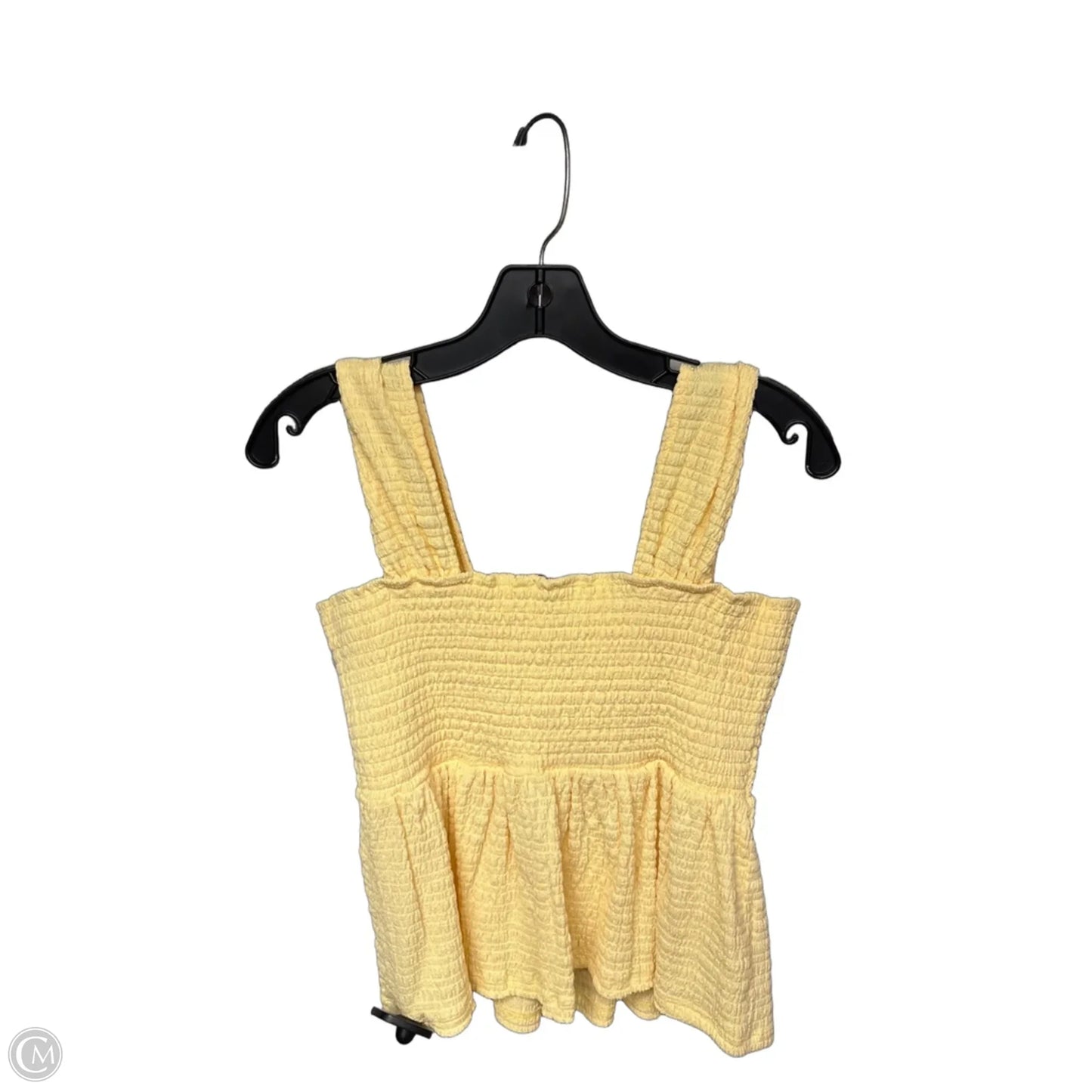 Top Sleeveless By Clothes Mentor In Yellow, Size: M