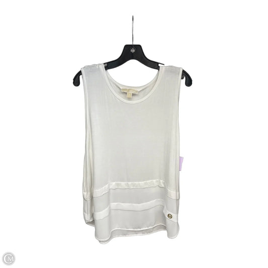 Top Sleeveless By Michael By Michael Kors In White, Size: Xl
