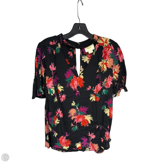Top Short Sleeve By Maeve In Floral Print, Size: L