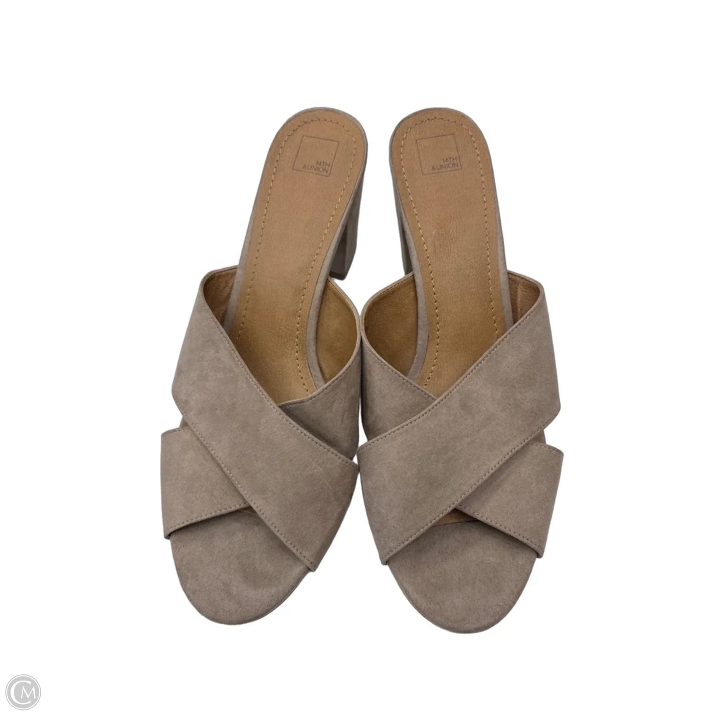 Shoes Heels Block By 14th And Union In Beige, Size: 12
