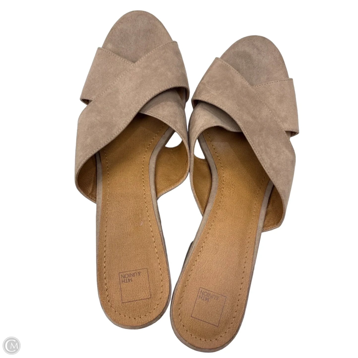 Shoes Heels Block By 14th And Union In Beige, Size: 12