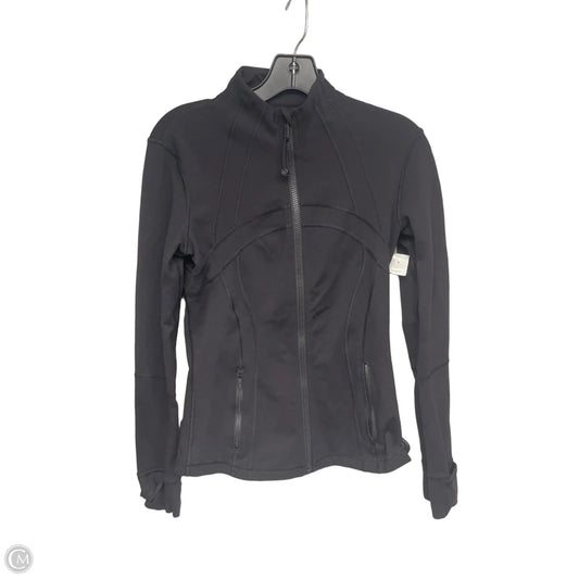 Athletic Jacket By Lululemon In Black, Size: 6