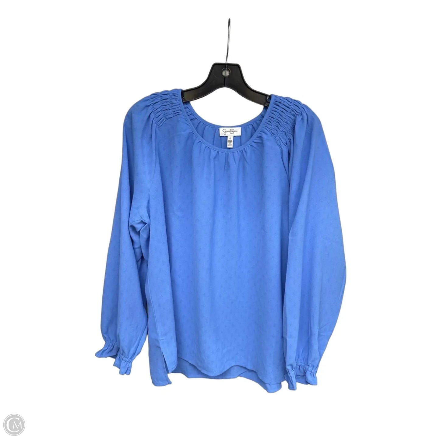Top Long Sleeve By Jessica Simpson In Blue, Size: L