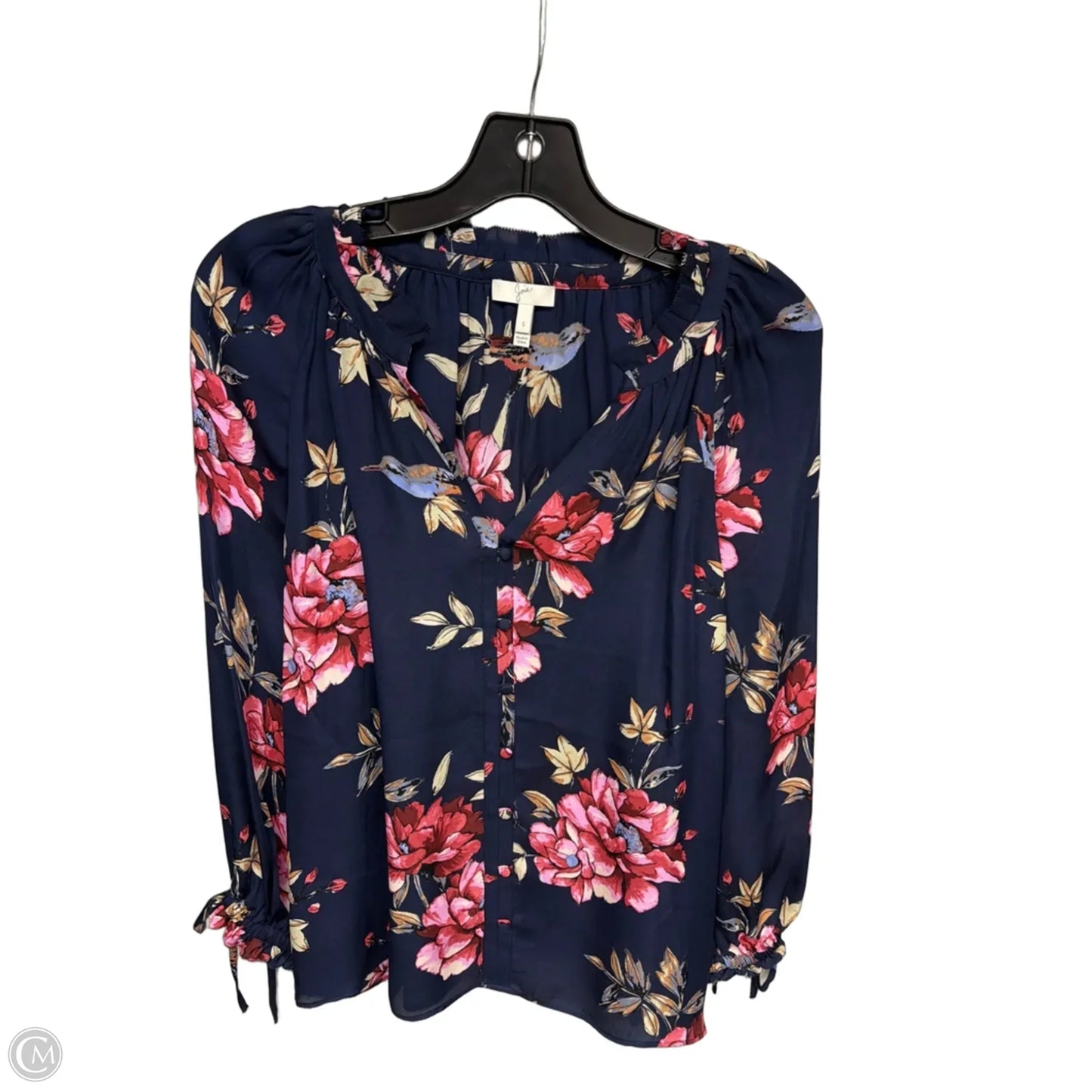 Top Long Sleeve By Joie In Floral Print, Size: S